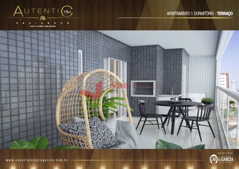 Apartamento 1 dormitório no Canto do Forte - Praia Grande — foto 2