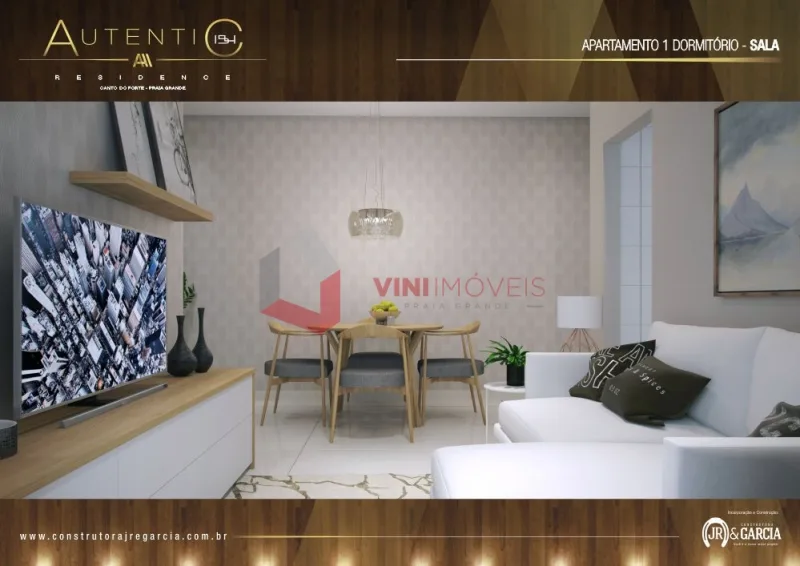 Apartamento 1 dormitório no Canto do Forte - Praia Grande — foto 3