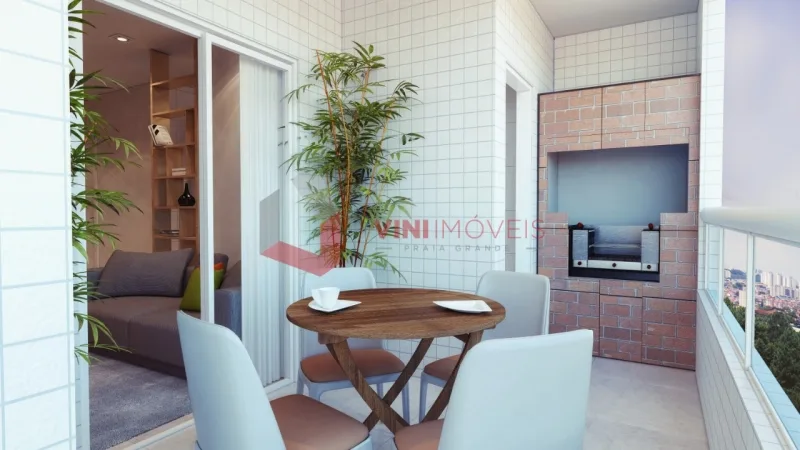 Apartamento 1 dormitório no Nova Mirim - Praia Grande — foto 3