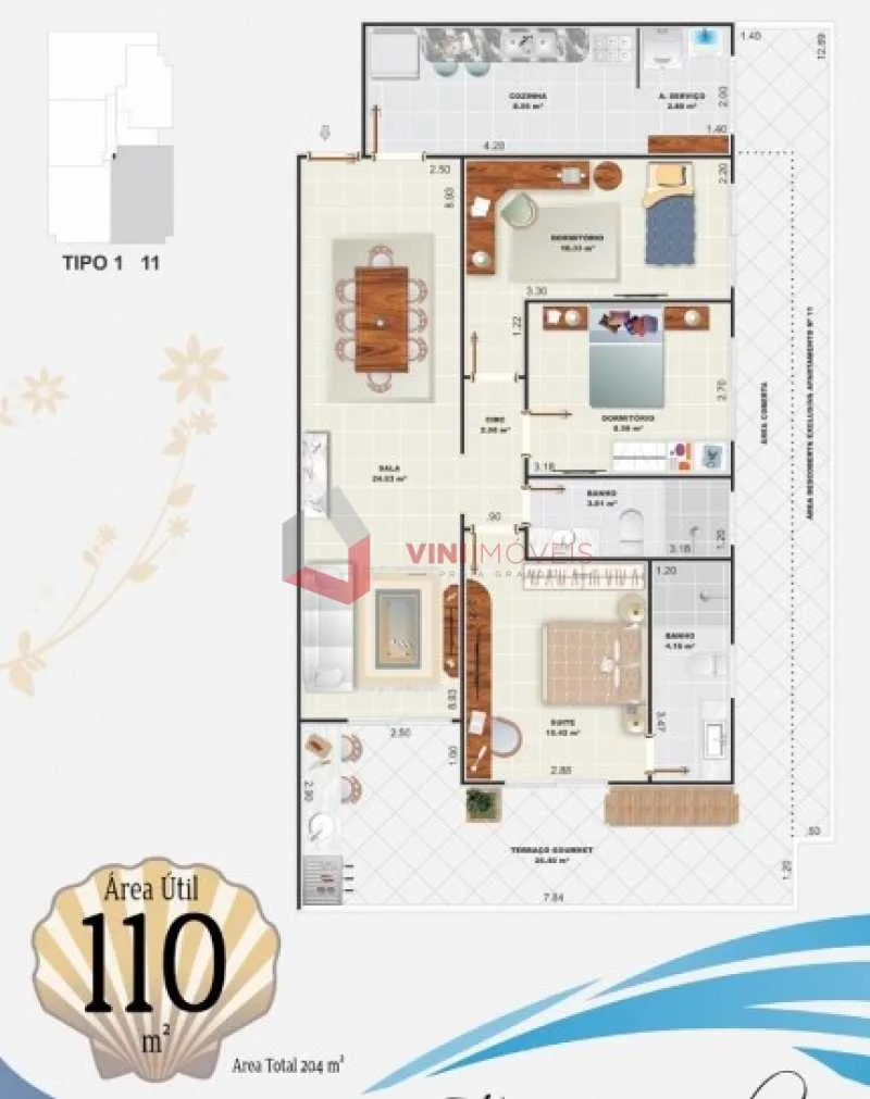 Apartamento 2 dormitórios no Aviação - Praia Grande — foto 3