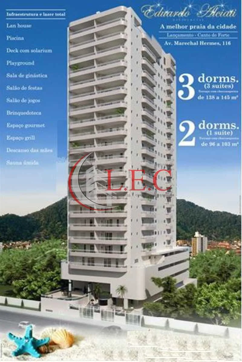 Apartamento 2 dormitórios no Canto do Forte - Praia Grande