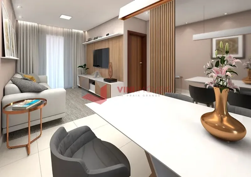 Apartamento 2 dormitórios no Canto do Forte - Praia Grande — foto 2