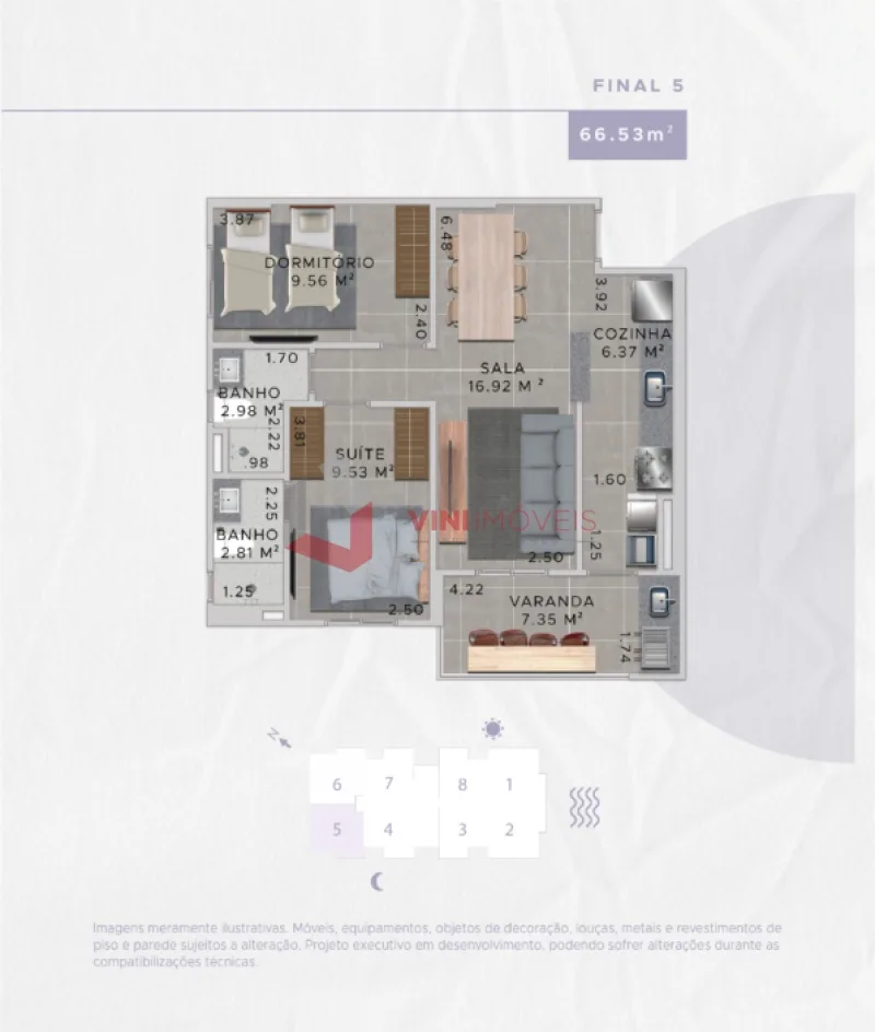 Apartamento 2 dormitórios no Canto do Forte - Praia Grande — foto 2