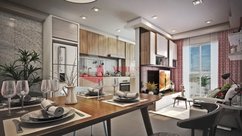 Apartamento 2 dormitórios no Canto do Forte - Praia Grande — foto 2