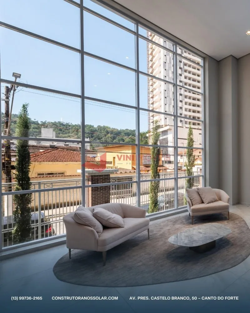 Apartamento 3 dormitórios no Canto do Forte - Praia Grande — foto 2
