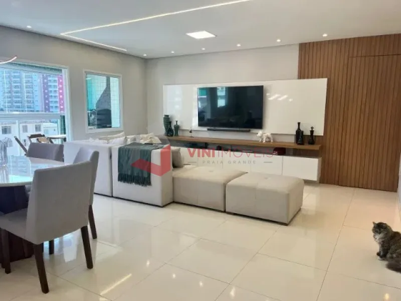 Apartamento 3 dormitórios no CANTO DO FORTE - PRAIA GRANDE — foto 2
