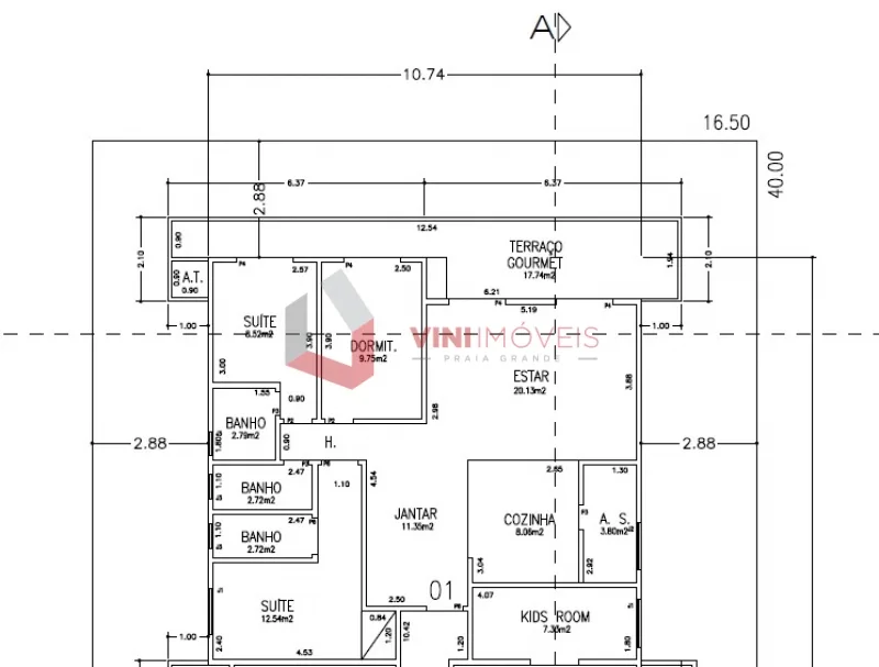 Apartamento 3 dormitórios no Guilhermina - Praia Grande — foto 2