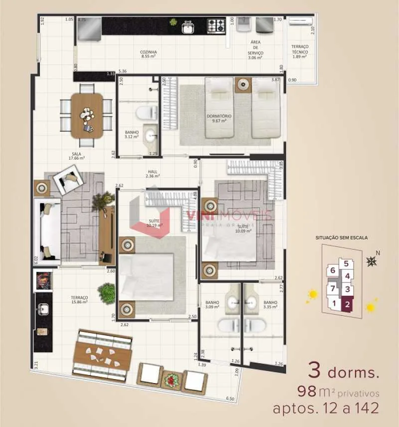 Apartamento no Aviação - Praia Grande — foto 3