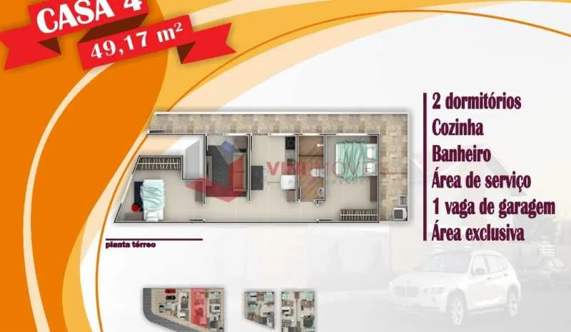 Casa de Condomínio 2 dormitórios no Princesa - Praia Grande — foto 2