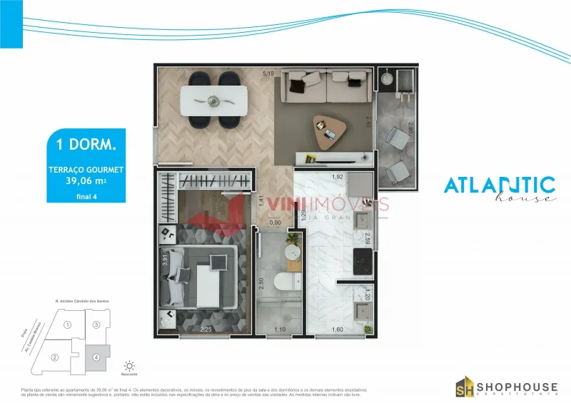 Apartamento na Praia Grande - Maracanã Apartamento em Praia Grande - Maracanã