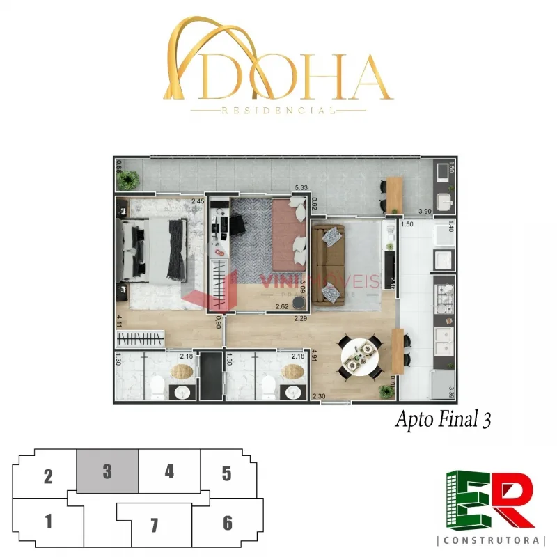 Apartamento na Praia Grande - Boqueirão Apartamento em Praia Grande - Boqueirão