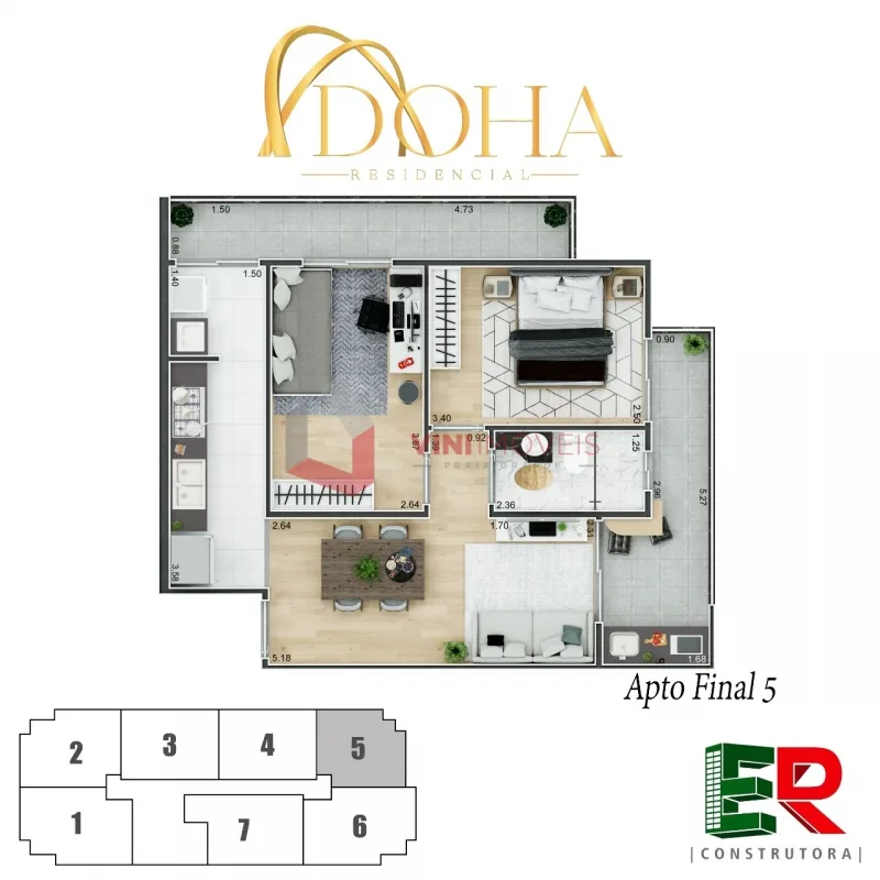Apartamento na Praia Grande - Boqueirão Apartamento em Praia Grande - Boqueirão
