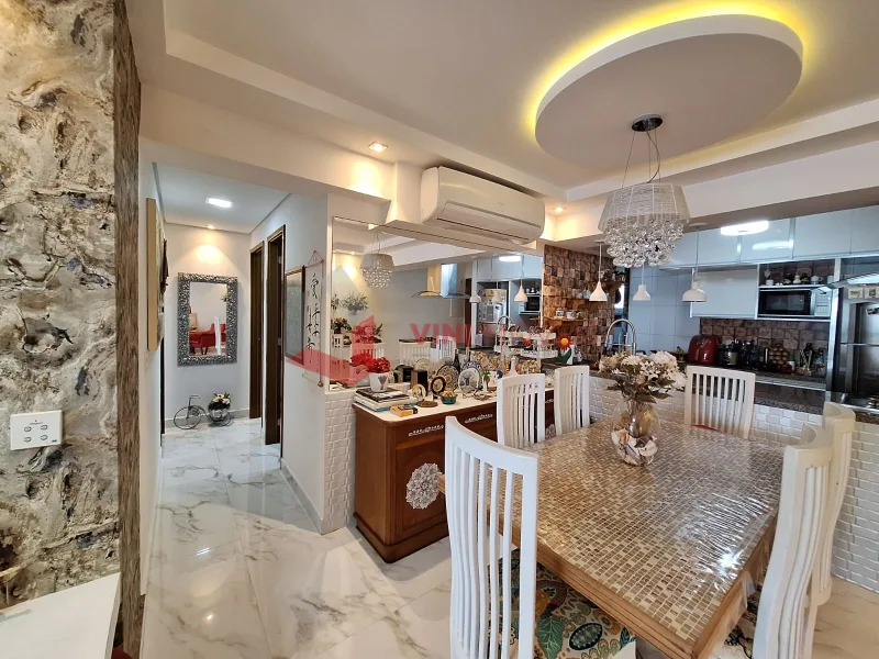 Apartamento 3 dormitórios no Boqueirão - Praia Grande