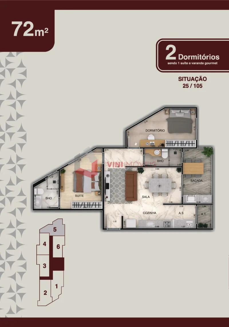Apartamento 2 dormitórios no Vila Mirim - Praia Grande