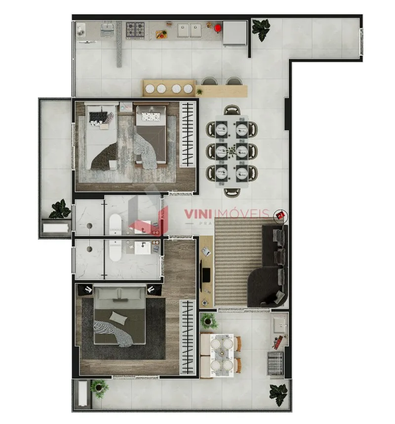 Apartamento em Praia Grande - Aviação