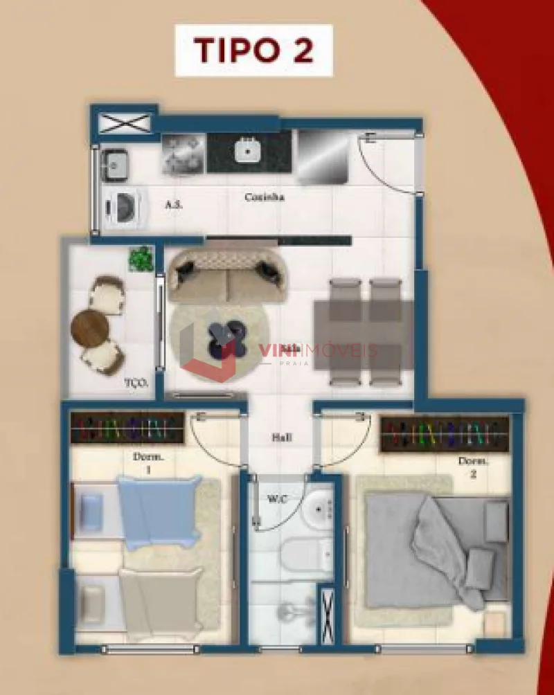Apartamento em São Vicente - Parque São Vicente