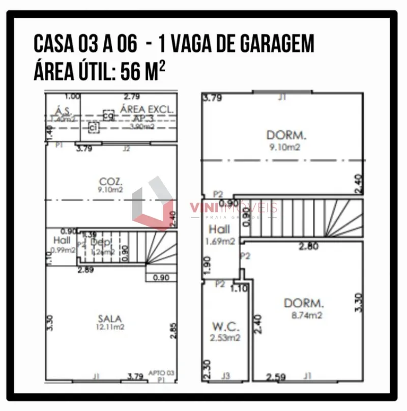 Casa de Condomínio em Praia Grande - Guilhermina