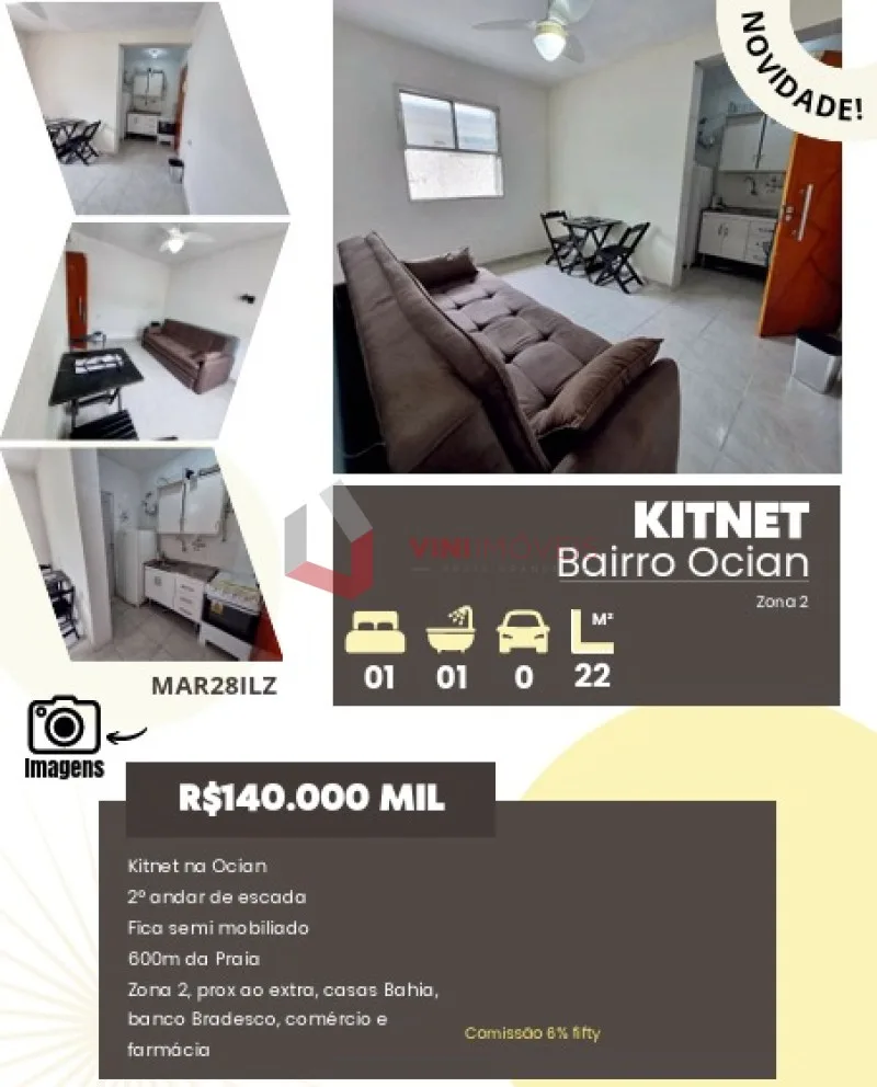Kitnet em Praia Grande - Vila Assunção