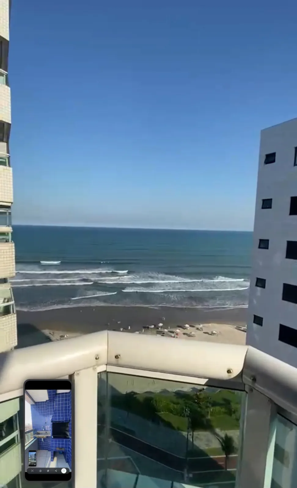 Apartamento vista mar com sacada gourmet — foto 2