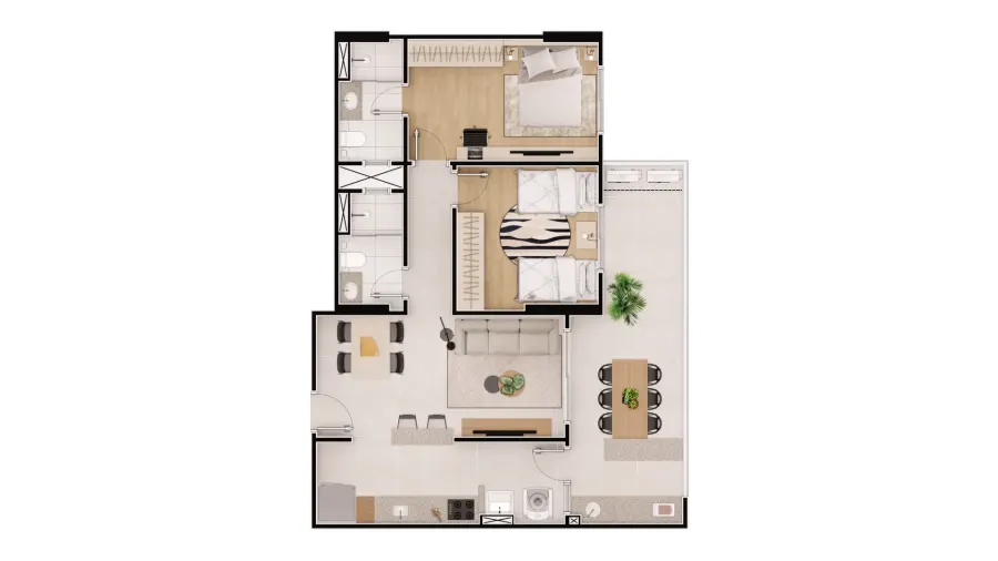 Apartamento 2 quartos no Vila Caiçara — foto 14