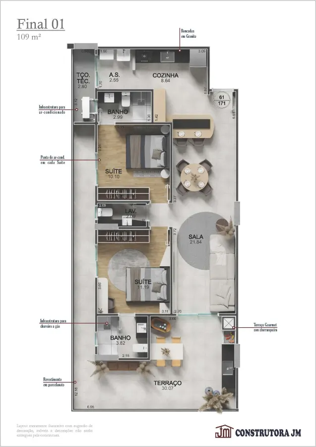Apartamento 2 quartos no Vilamar — foto 14