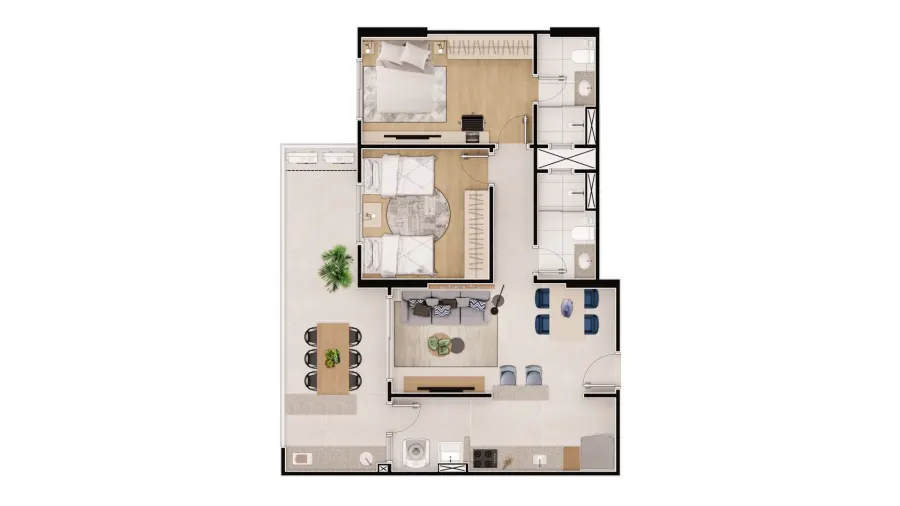 Apartamento 2 quartos no Vila Caiçara — foto 15