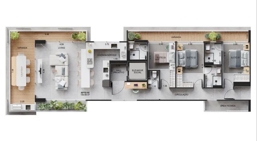 Apartamento 3 quartos no Boqueirão — foto 16