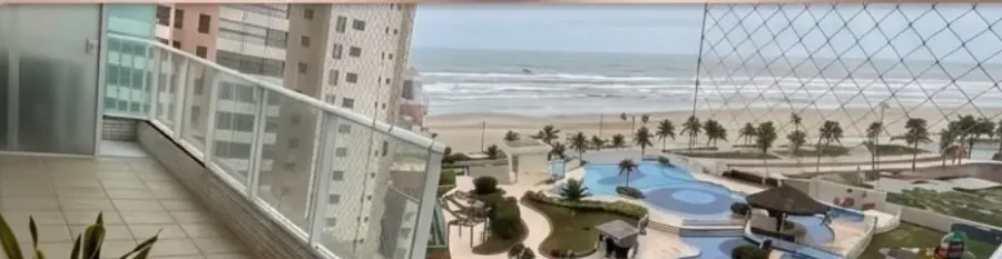 Apartamento pé na areia - Vila Mirim - Bruna Furlani