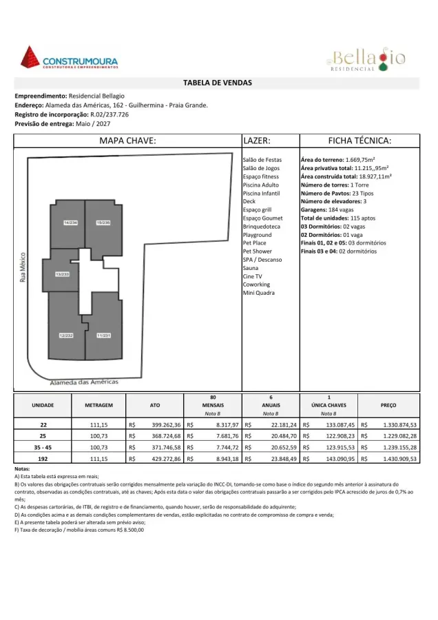Residencial Bellagio — unidade 22