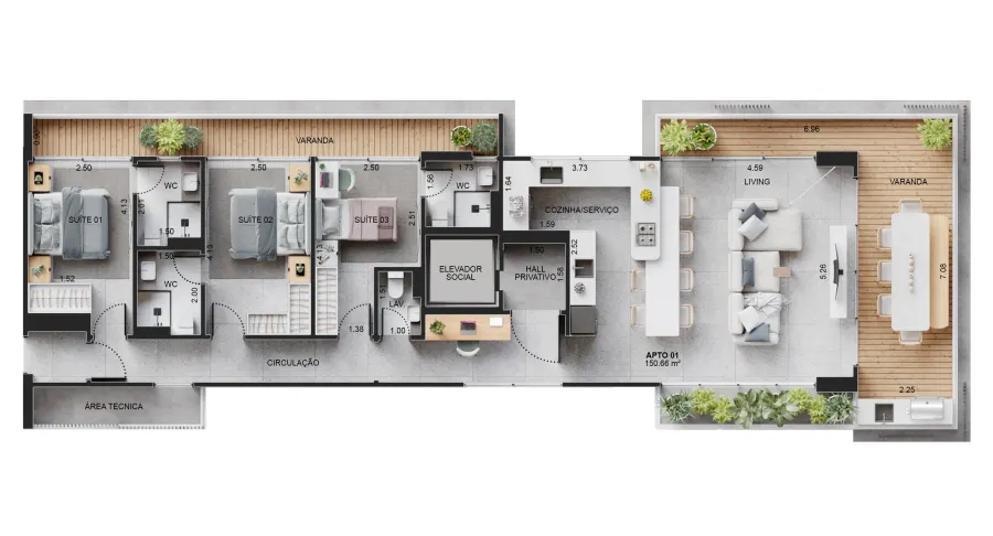 Apartamento 3 quartos no Boqueirão — foto 17