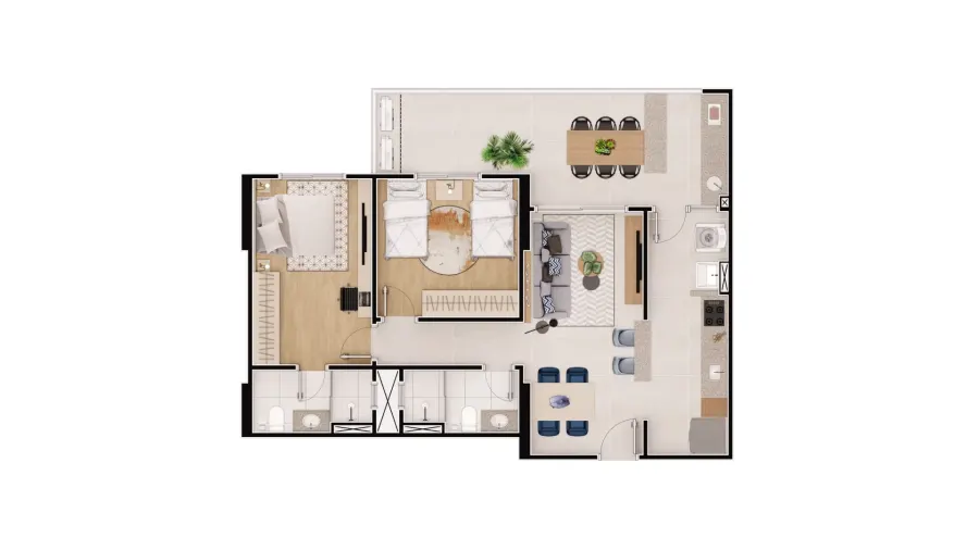 Apartamento 2 quartos no Vila Caiçara — foto 20