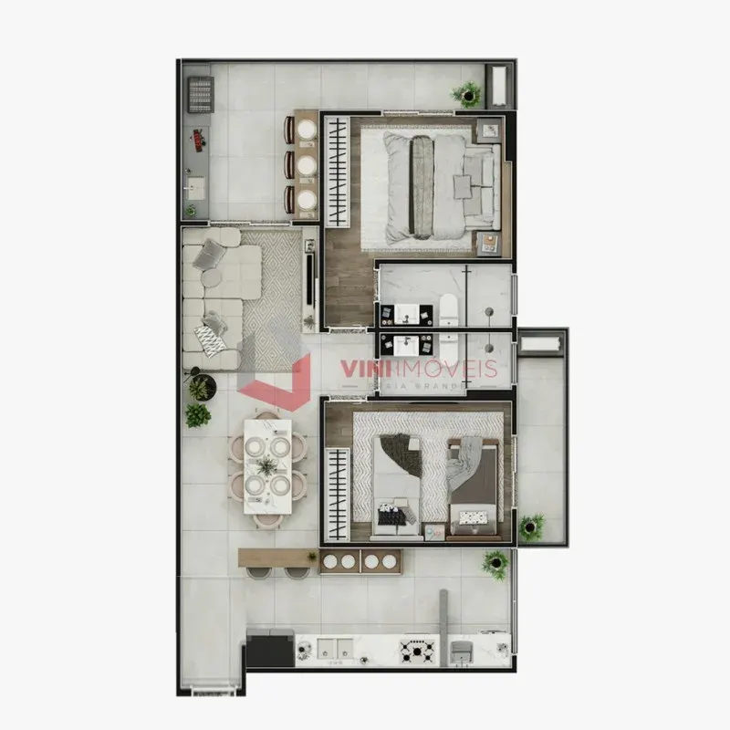 Apartamento em Praia Grande - Aviação