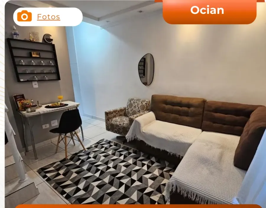 Apartamento 1 dormitório Ocian 300m praia - Kamila Amancio — foto 1