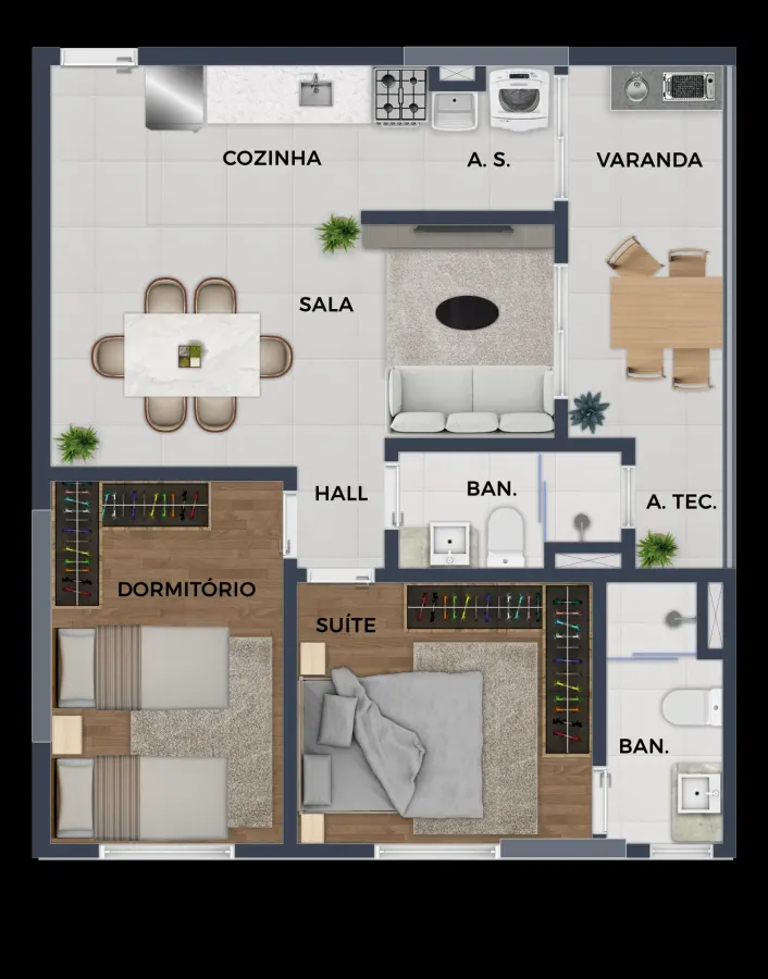 Apartamento 2 quartos no Canto do Forte — foto 12