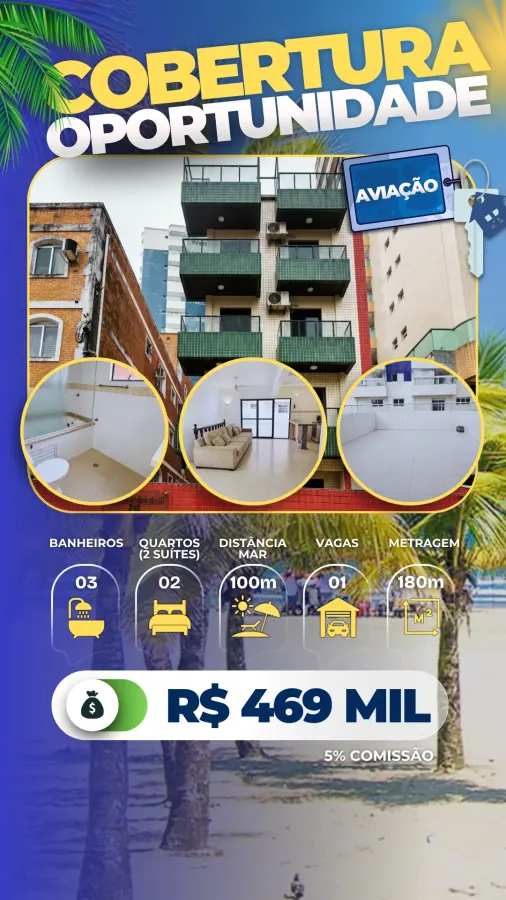 Cobertura Aviação - R$ 469 mil