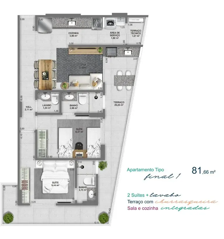 Apartamento 1 quarto no Guilhermina — foto 25