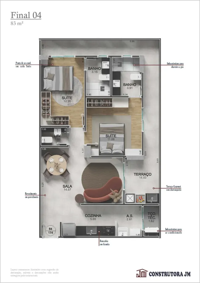 Apartamento 2 quartos no Vilamar — foto 17