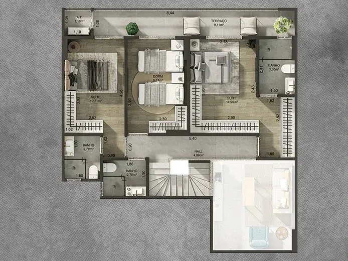 Apartamento 3 quartos no Canto do Forte — foto 6