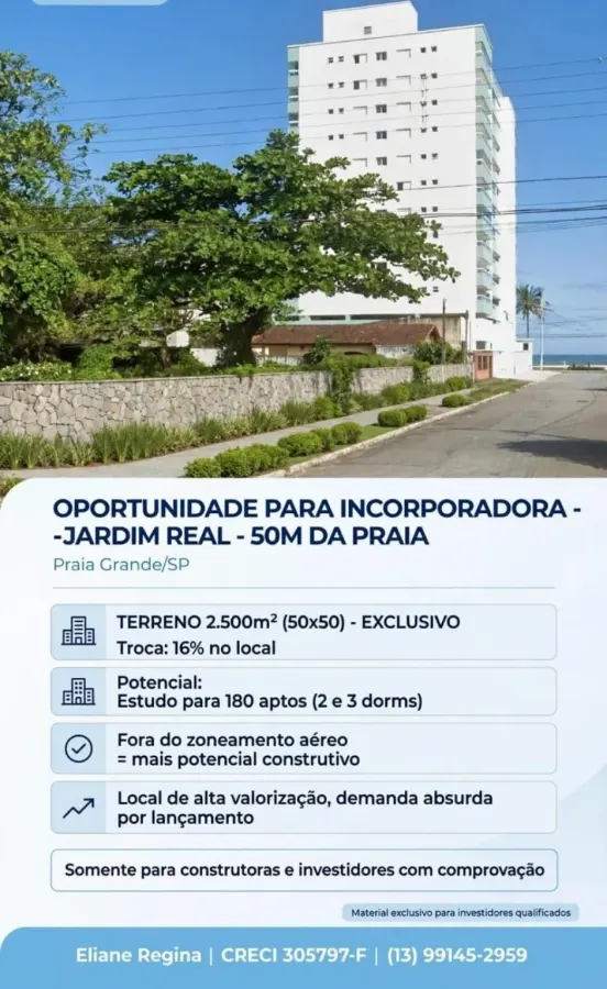 Terreno para incorporação - Jardim Real — unidade Terreno 50x50