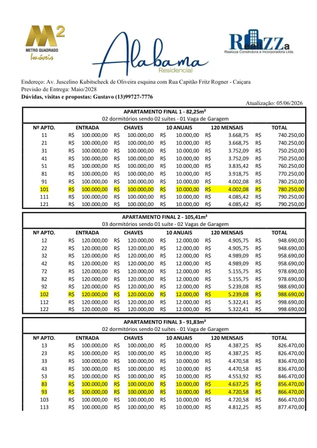 Alabama Residencial — unidade 124