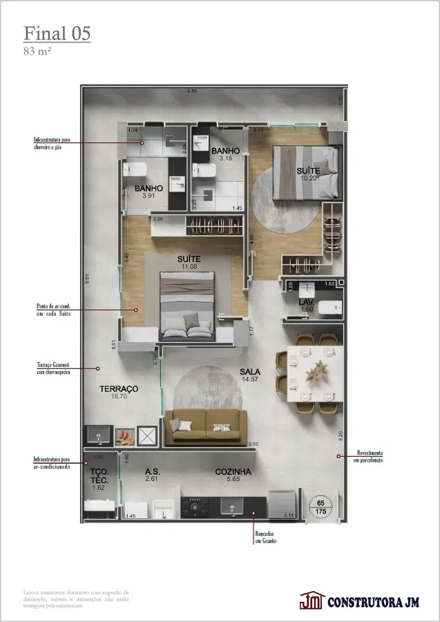 Apartamento 2 quartos no Vilamar — foto 18