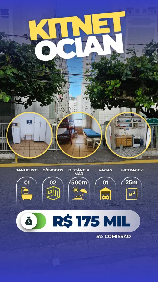 Kitnet Ocian - R$ 175 mil — foto 2