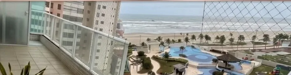Apartamento pé na areia - Vila Mirim - Bruna Furlani