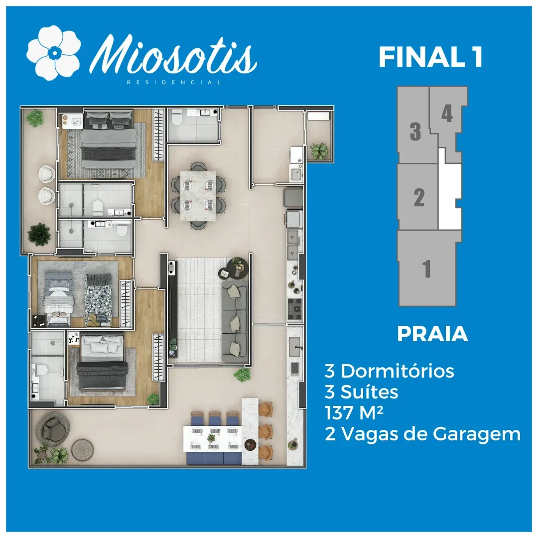 Residencial Miosotis — unidade 173 — foto 3