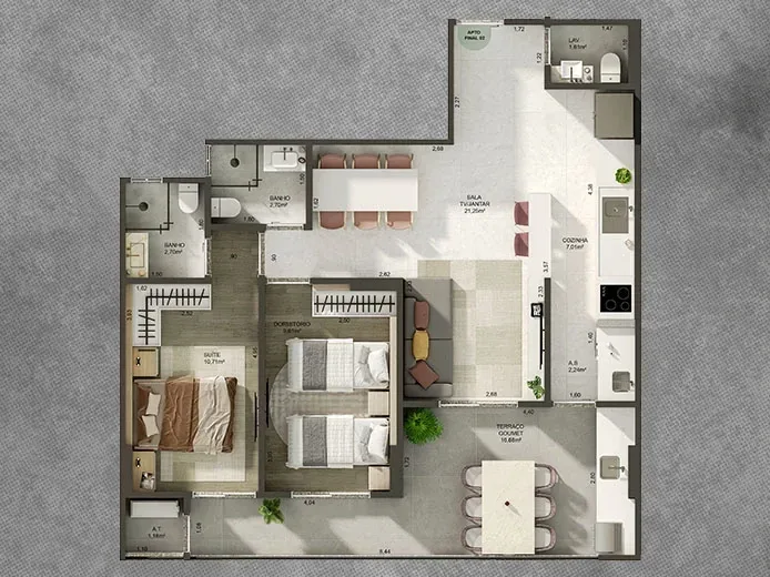 Trivento Residence — unidade 123