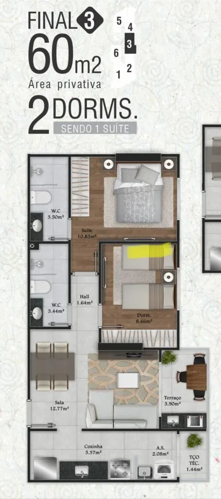 Residencial José Felício — unidade 52 — foto 3